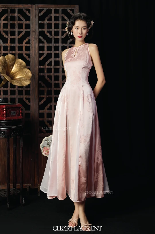 Váy Tường Nga - Hồng